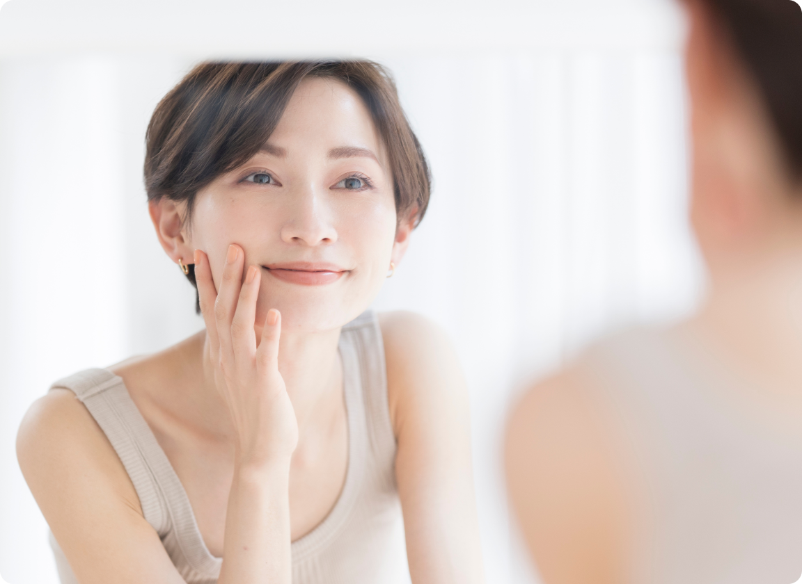 鏡で自分と向き合う
